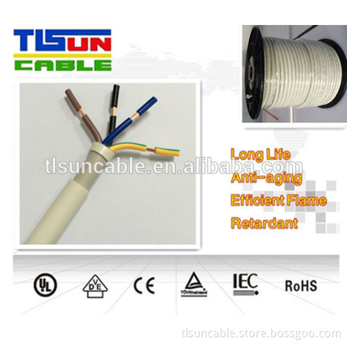 PFSP 4X2.5mm flexible power cable with double jacket